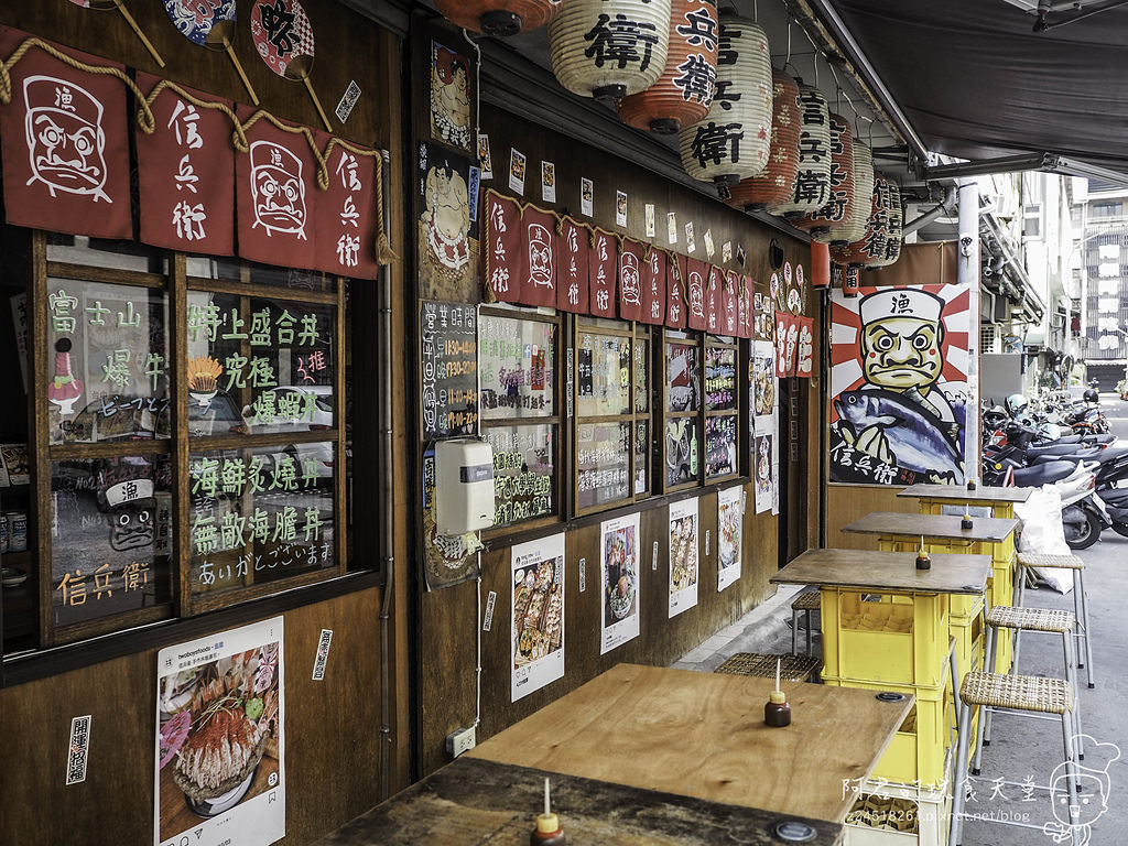 【台中】信兵衛 手作丼飯壽司｜浮誇系的IG打卡店｜北區中華路夜市美食