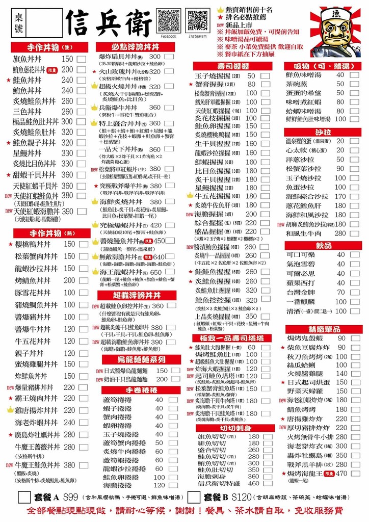 【台中】信兵衛 手作丼飯壽司｜浮誇系的IG打卡店｜北區中華路夜市美食