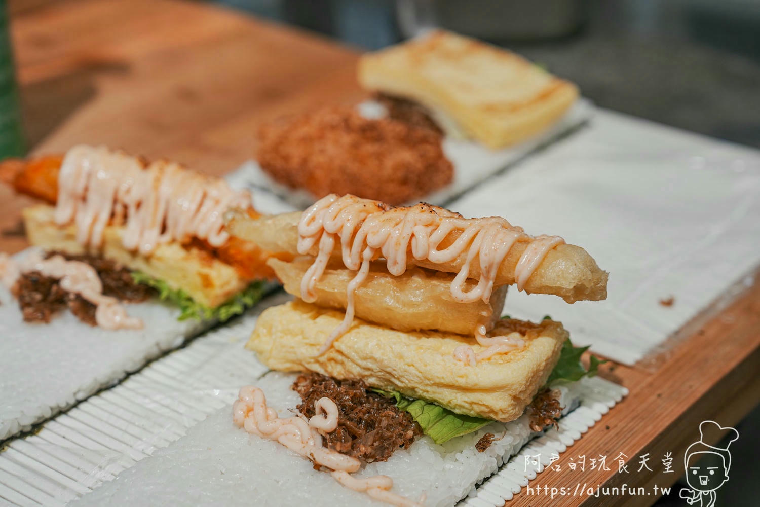 【埔里美食推薦】製飯糰|在地人氣早午餐!全台獨家皎白筍天婦羅飯糰 - 第10張圖