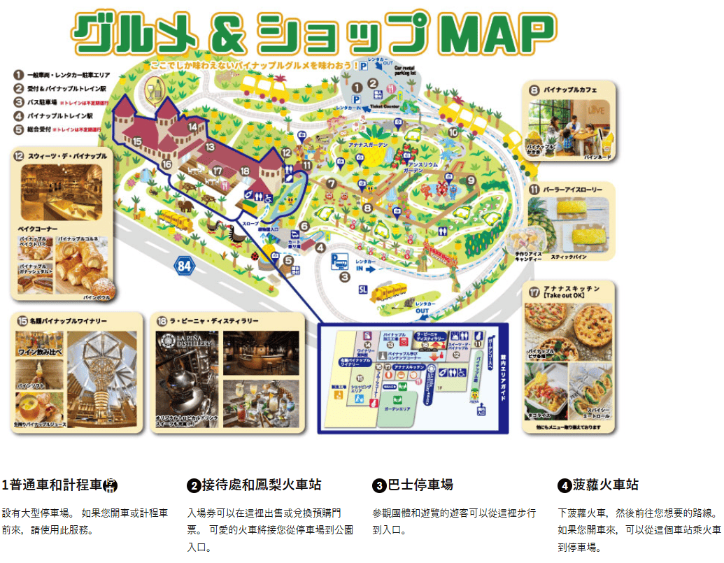 【沖繩親子景點推薦】名護鳳梨園,搭鳳梨車、逛恐龍園,下雨也可以玩 - 第4張圖