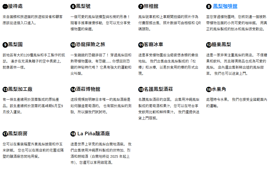 【沖繩親子景點推薦】名護鳳梨園,搭鳳梨車、逛恐龍園,下雨也可以玩 - 第5張圖