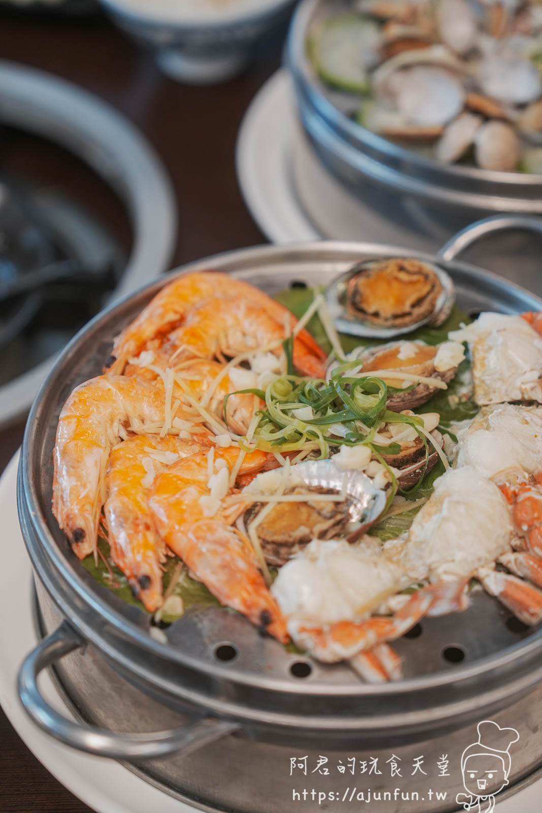 嘉義太保美食,嘉漁海鮮宴餐廳,現蒸海鮮塔居然也有雙人套餐!國一交流道5分鐘就到 - 第26張圖