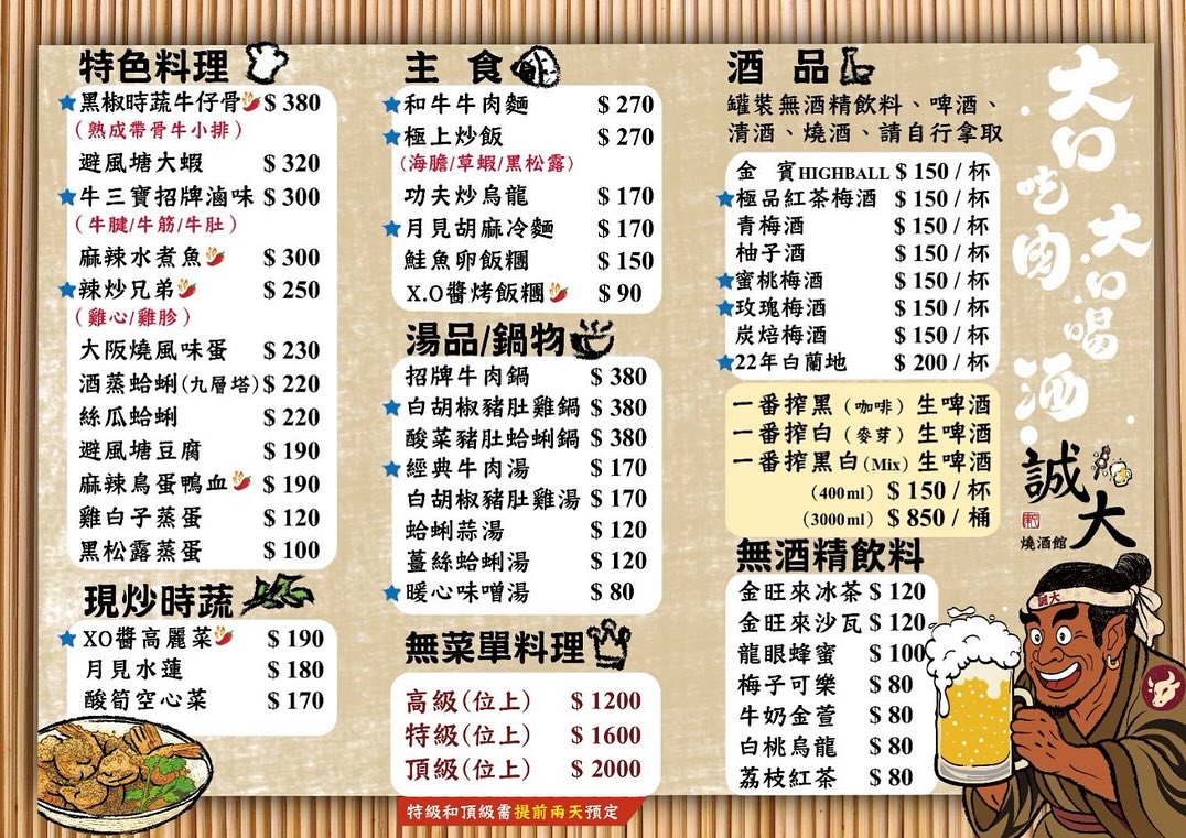 台中南屯最強「牛肉職人居酒屋」!誠大燒酒館,必點厚切牛舌、經典牛肉湯 - 第17張圖 台中南屯最強「牛肉職人居酒屋」!誠大燒酒館,必點厚切牛舌、經典牛肉湯