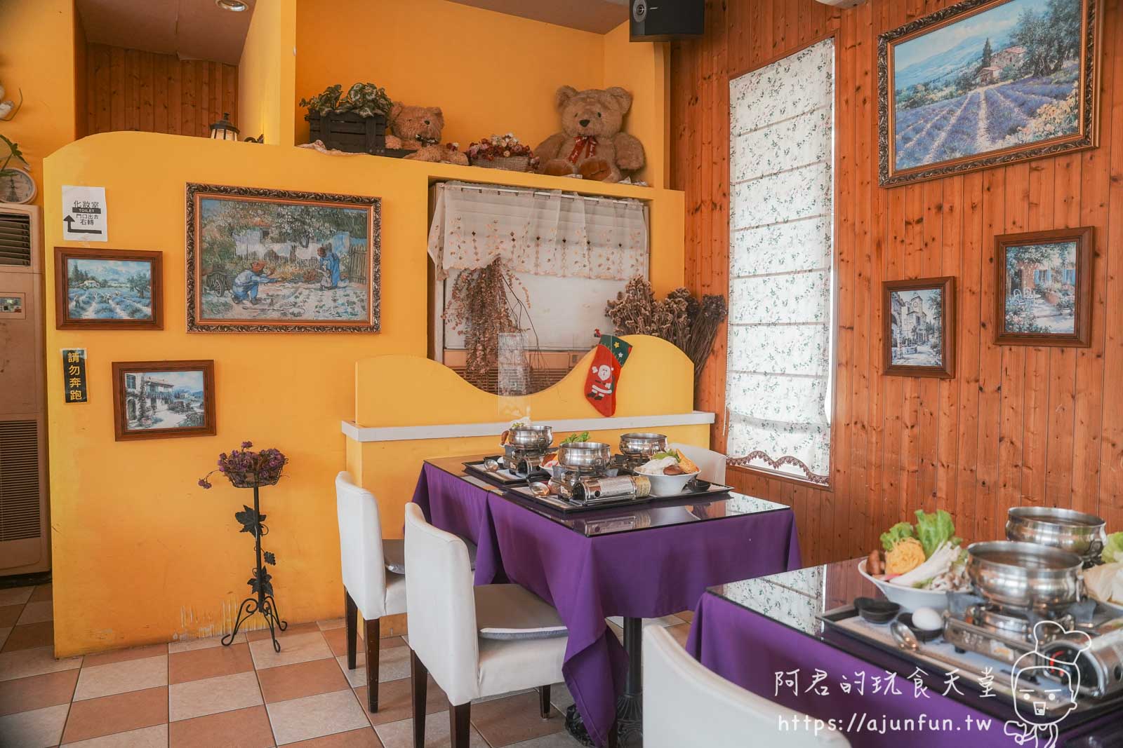 【台中新社】普羅旺斯庭園餐廳，不會暈車的秘境！推薦綠胡椒烤雞與超萌小兔奶凍