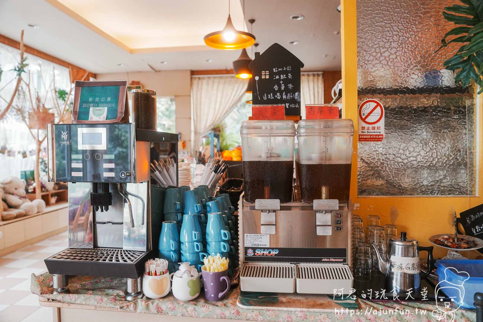 【台中新社】普羅旺斯庭園餐廳，不會暈車的秘境！推薦綠胡椒烤雞與超萌小兔奶凍