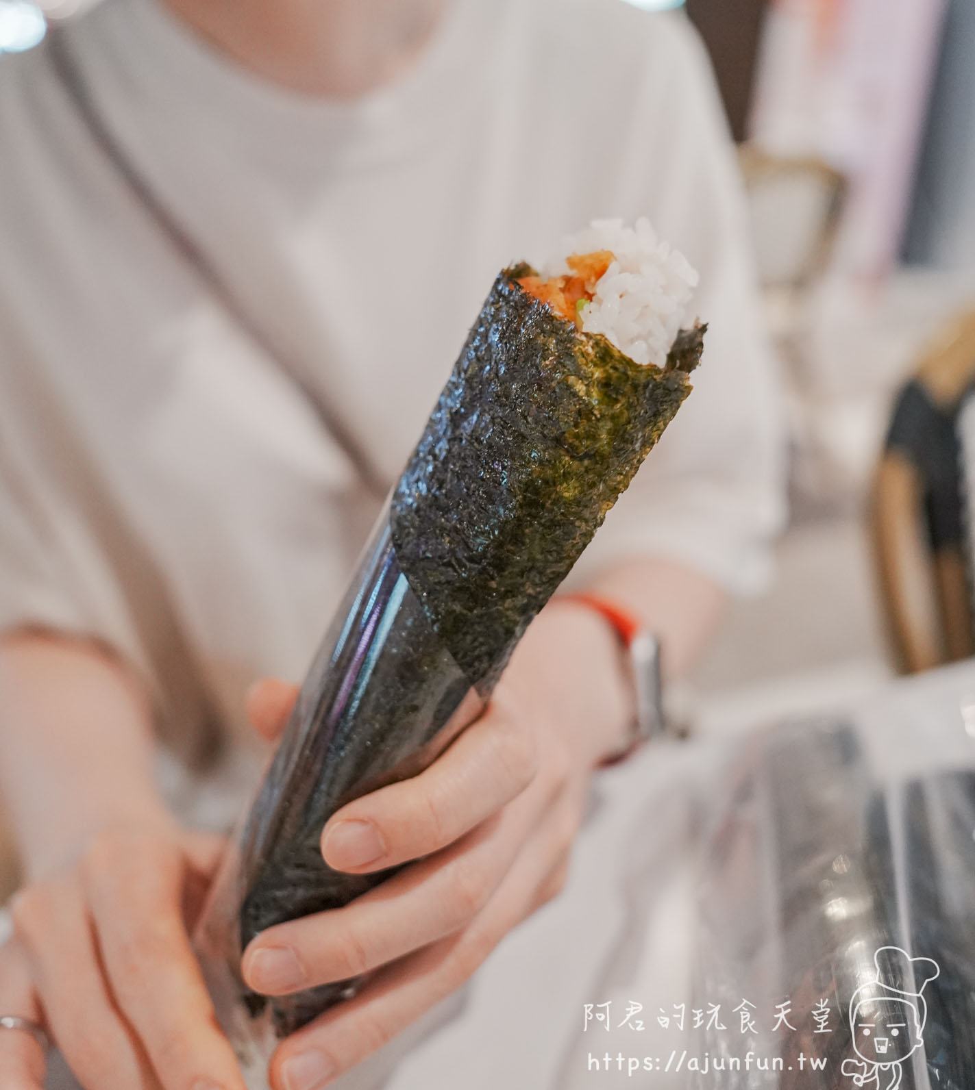 米浪飯卷漢口店｜台中西屯海苔飯捲｜自助點餐 3 分鐘取餐，素食也驚喜