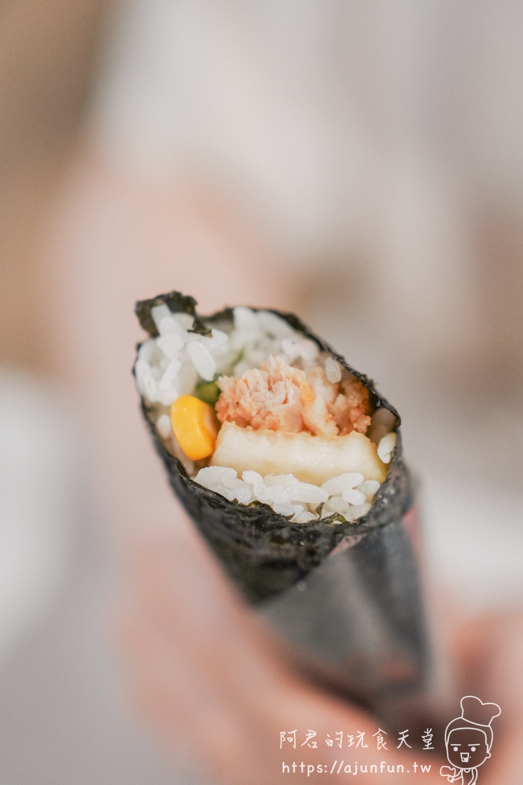 米浪飯卷漢口店｜台中西屯海苔飯捲｜自助點餐 3 分鐘取餐，素食也驚喜
