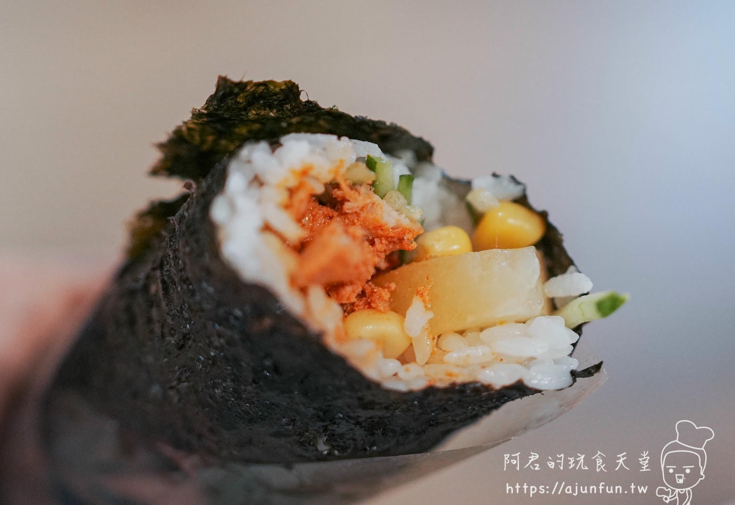 米浪飯卷漢口店｜台中西屯海苔飯捲｜自助點餐 3 分鐘取餐，素食也驚喜