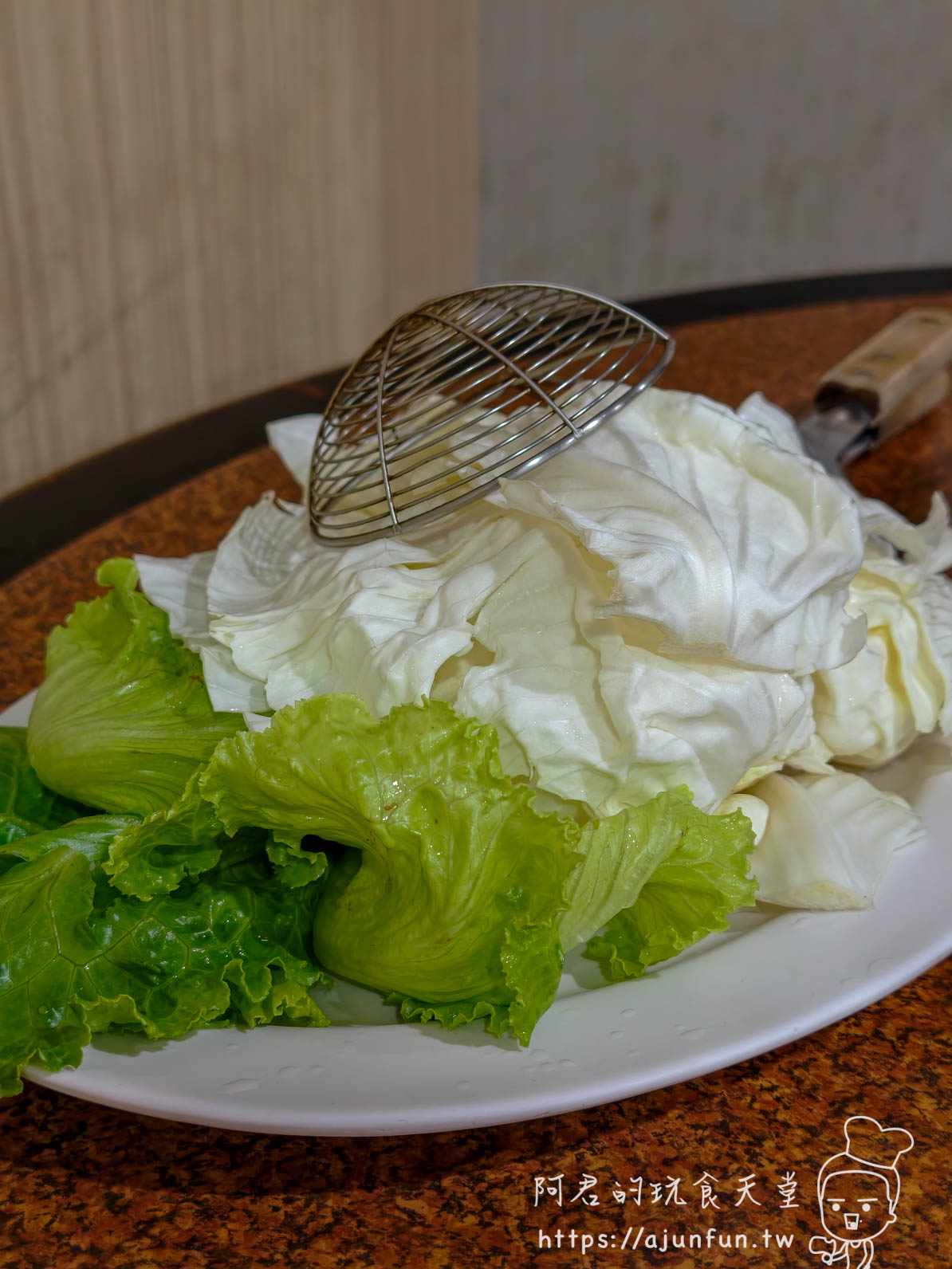 台灣陳沙茶蔬菜盤高麗菜生菜白菜搭配