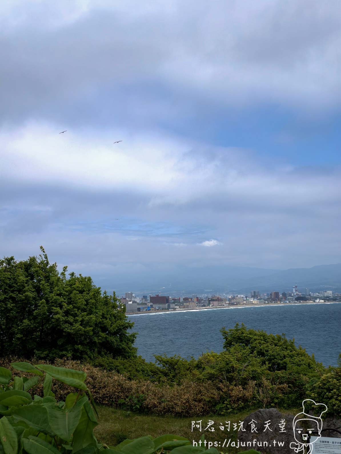 立待岬＋石川啄木墓 從立待岬俯瞰函館市區海岸線全景 - 阿君的玩食天堂