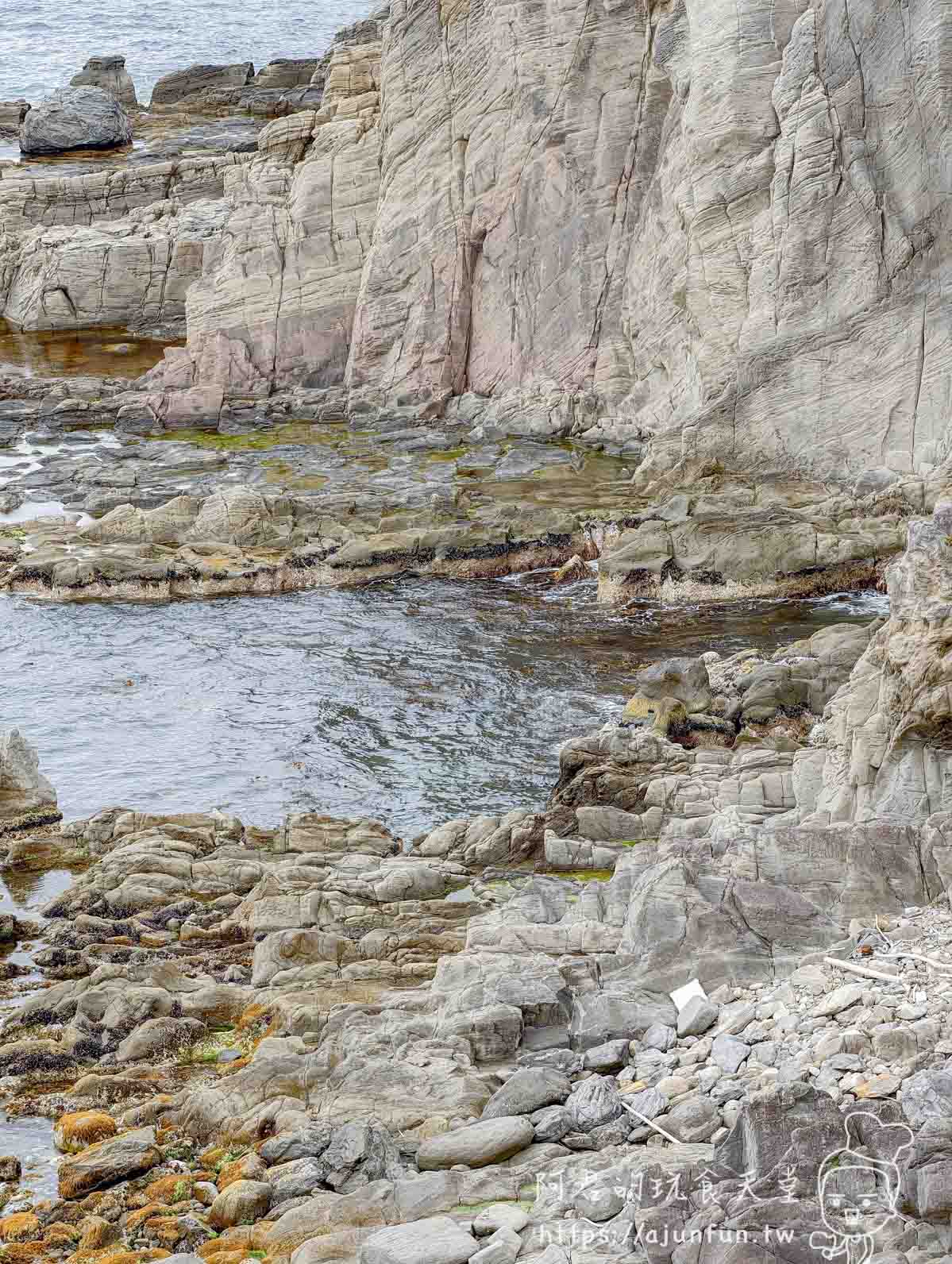 立待岬 層狀岩壁與礁石海岸地貌 - 阿君的玩食天堂