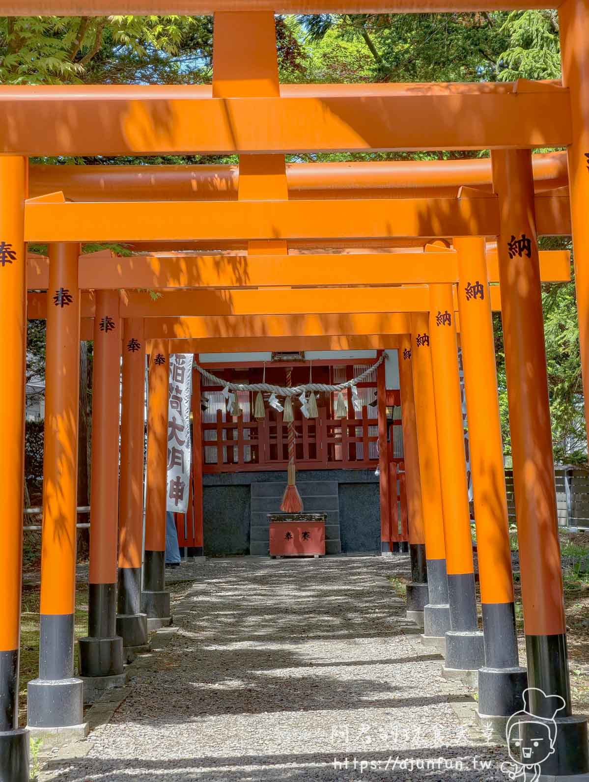 湯倉神社 函館 鳥居隧道與稲荷大明神社殿 - 阿君的玩食天堂