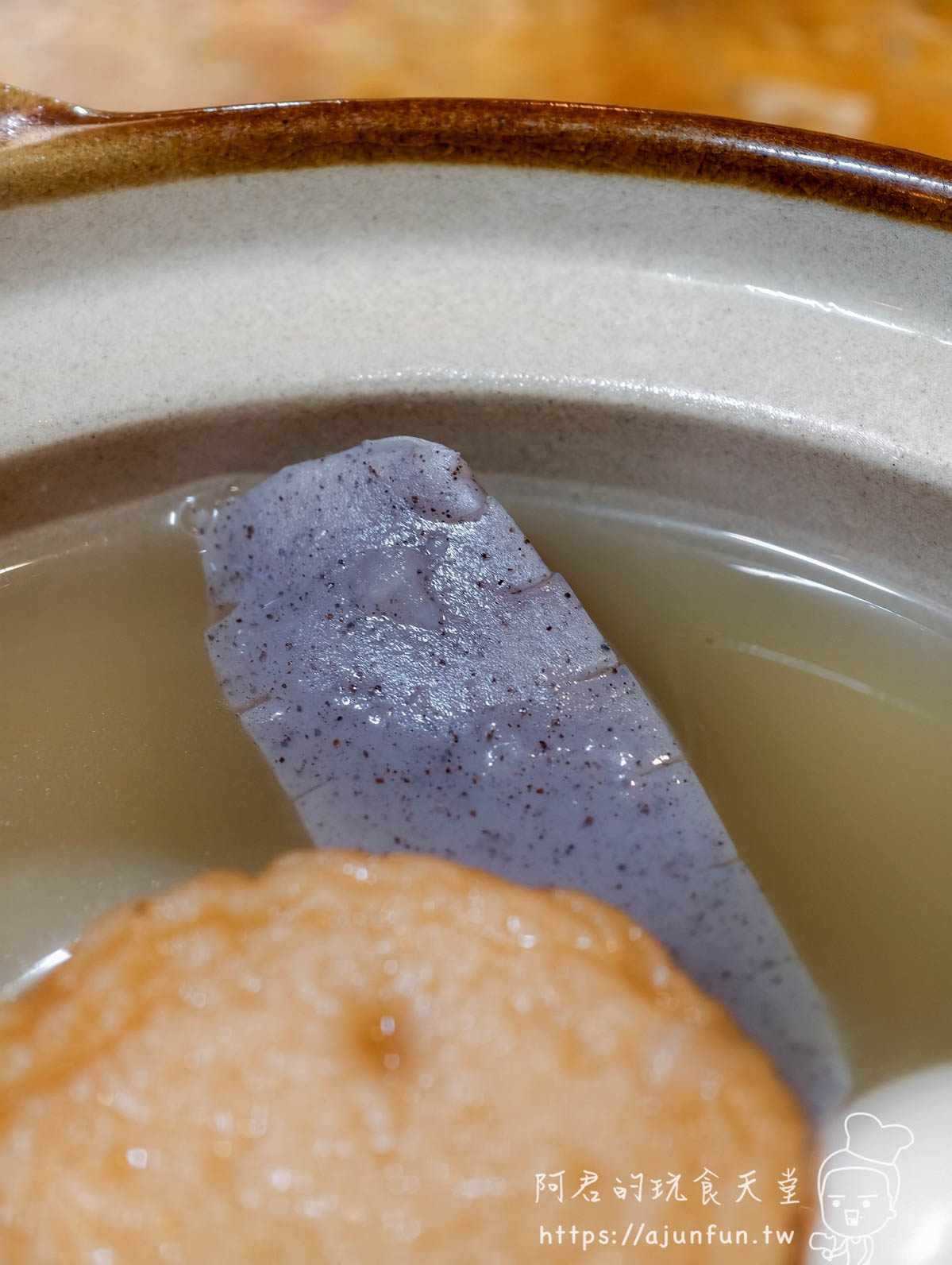 百万石關東煮蒟蒻特寫